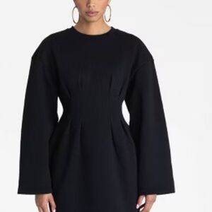 Elegant Black Long Sleeve Dress